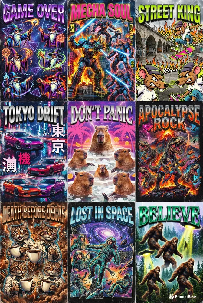 90s Bootleg Inspired Posters