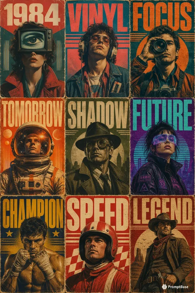 Retro Editorial Poster Generator