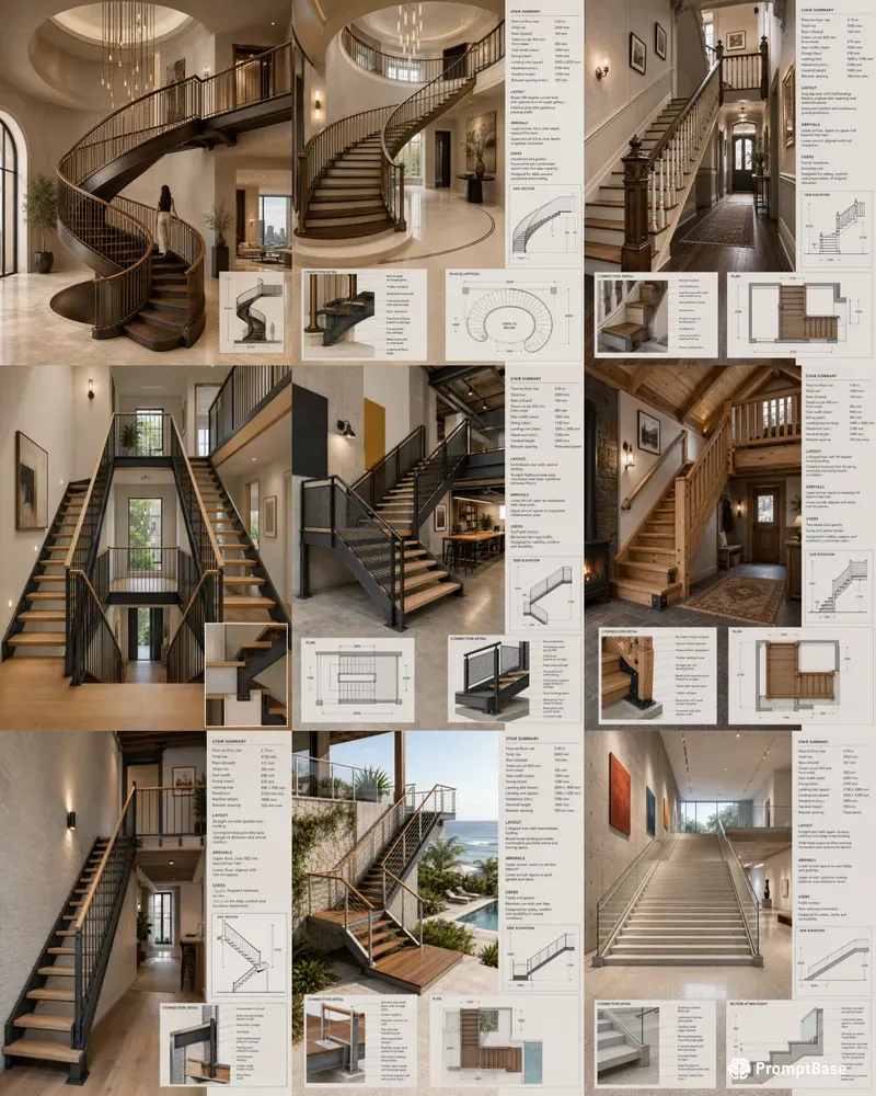 Custom Staircase Railing Generator