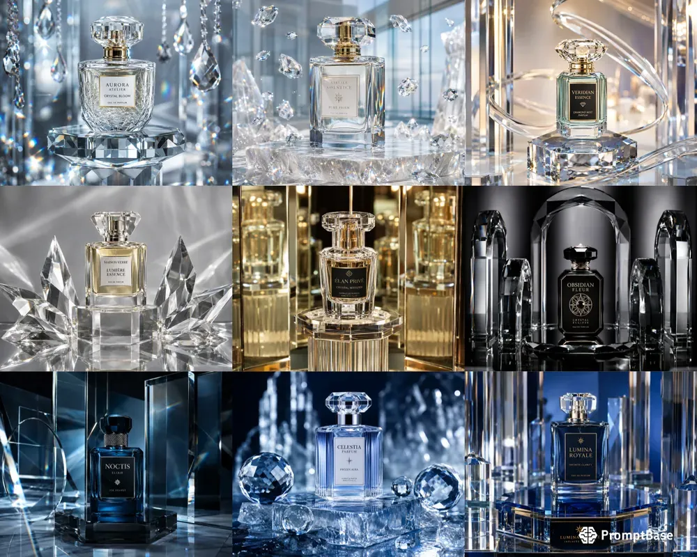 Product Photography Perfume Crystals