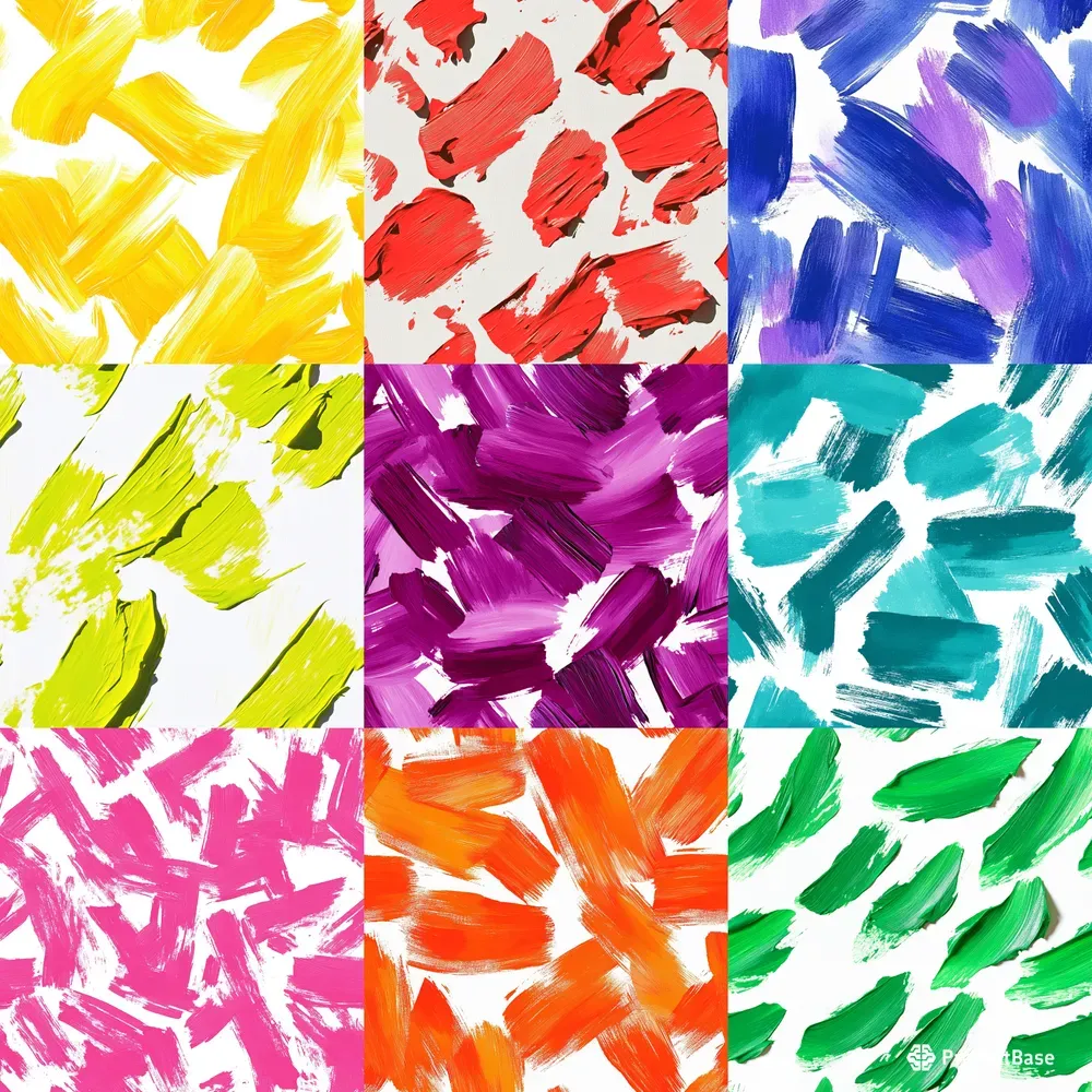 Seamless Patterns Of Paint Strokes