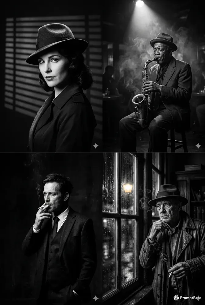 Cinematic Lowkey Monochrome Photos