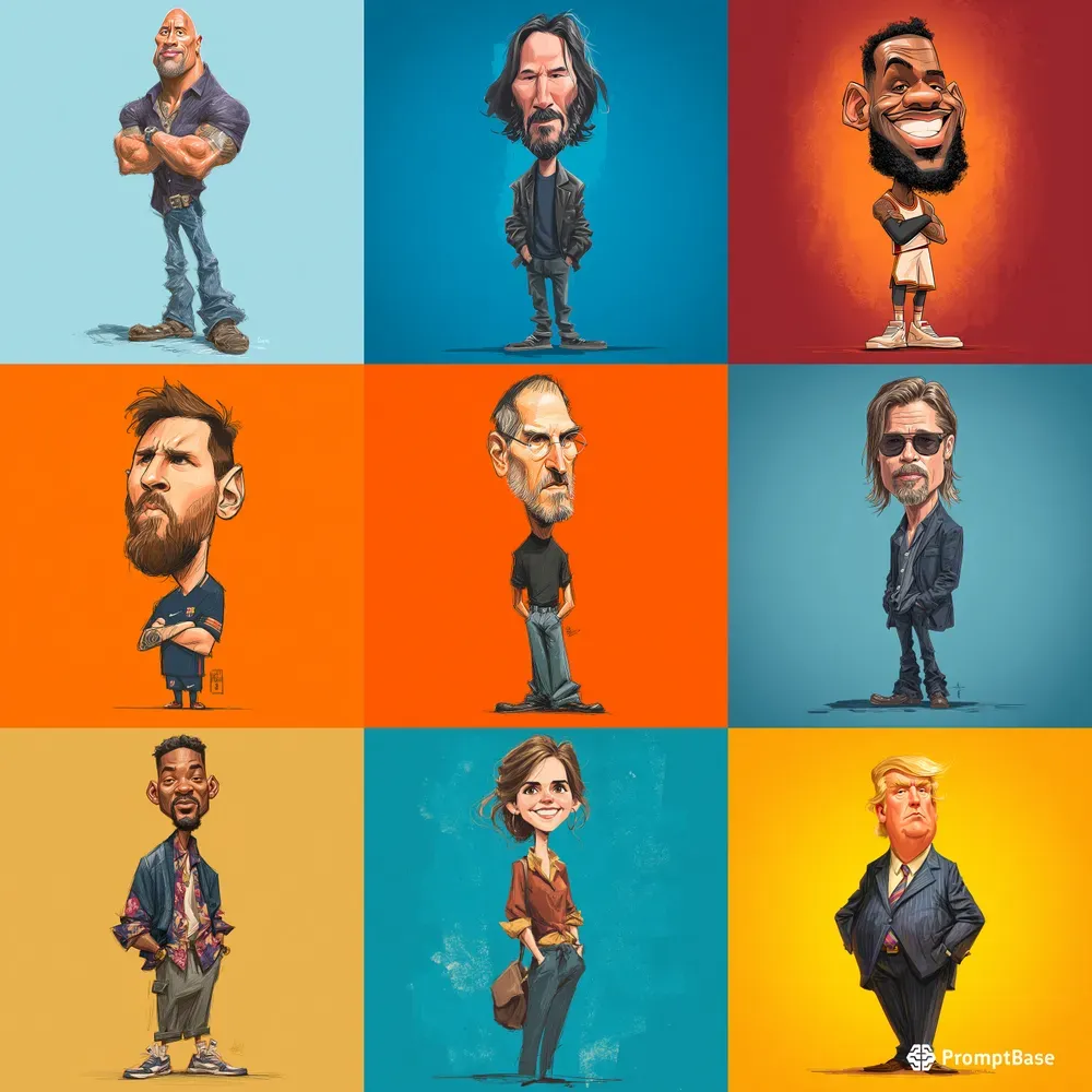 Famous Person Caricatures