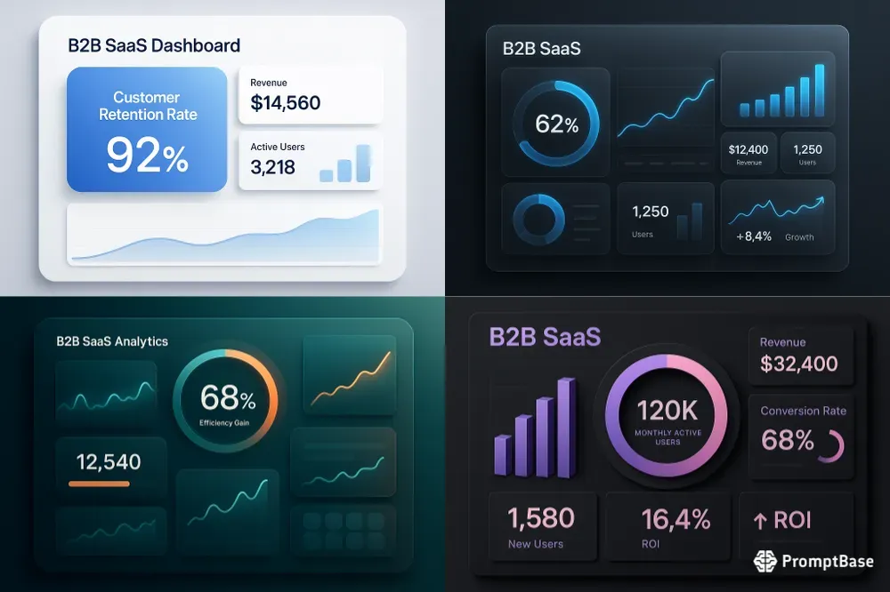 Saas Roi Dashboard Visual Creators