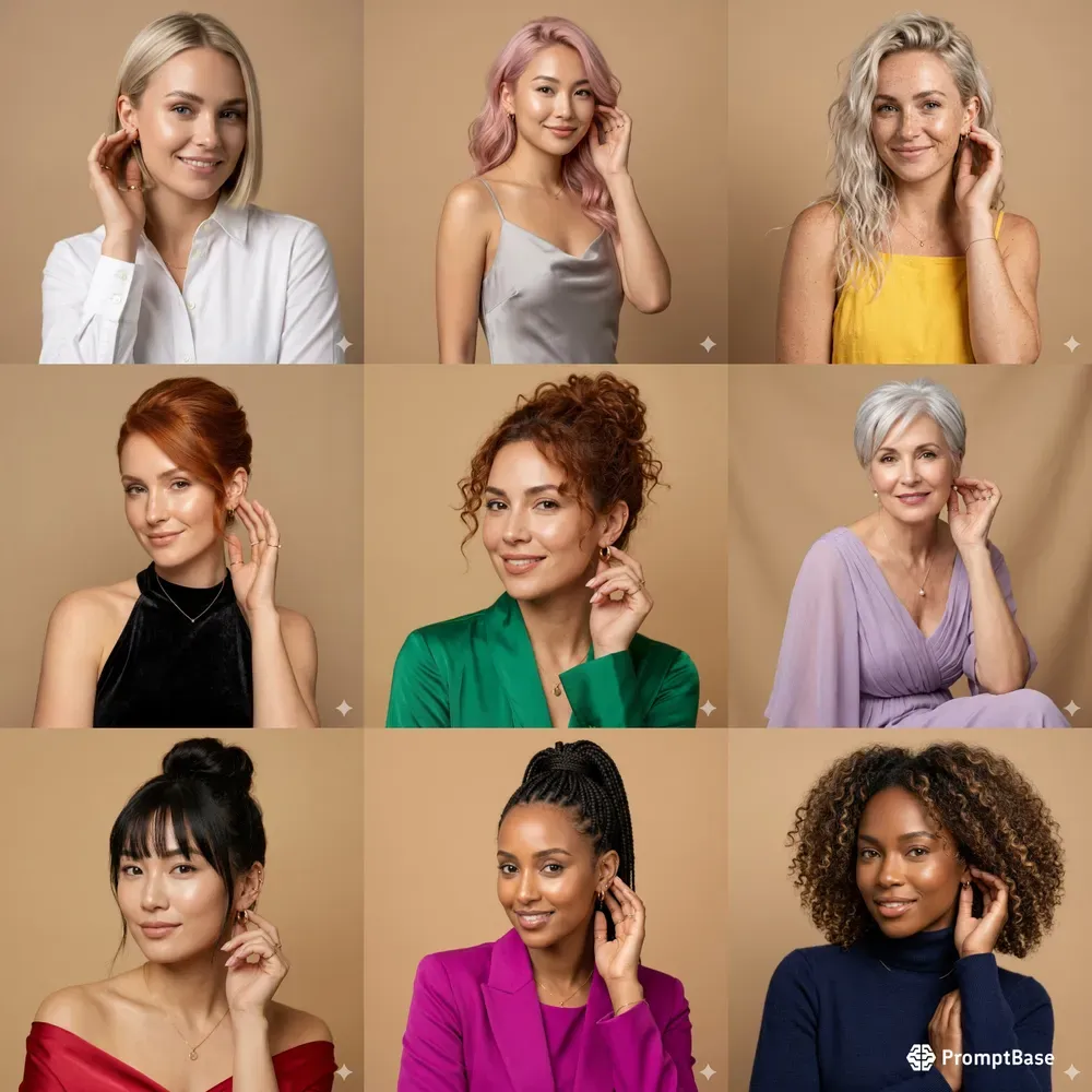 Elegant Studio Fashion Portraits