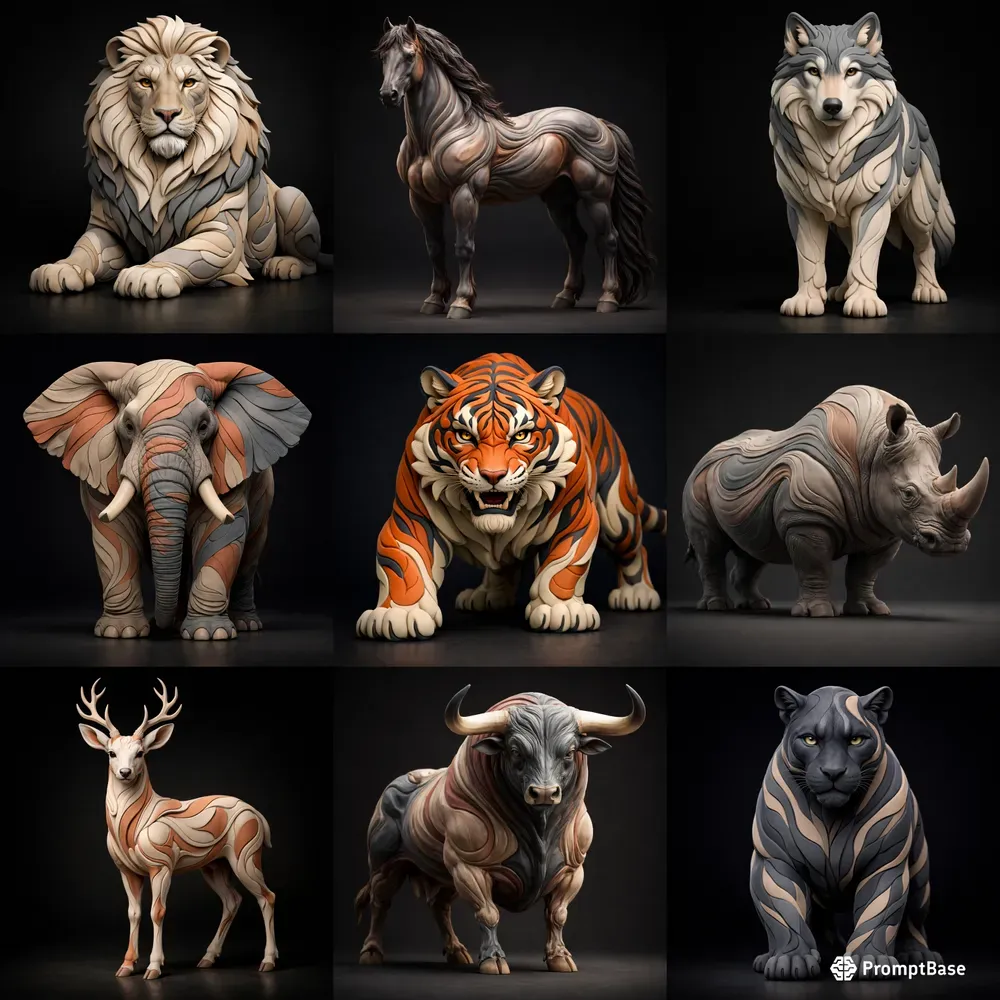 Surreal Sculpted 3D Creature Generator