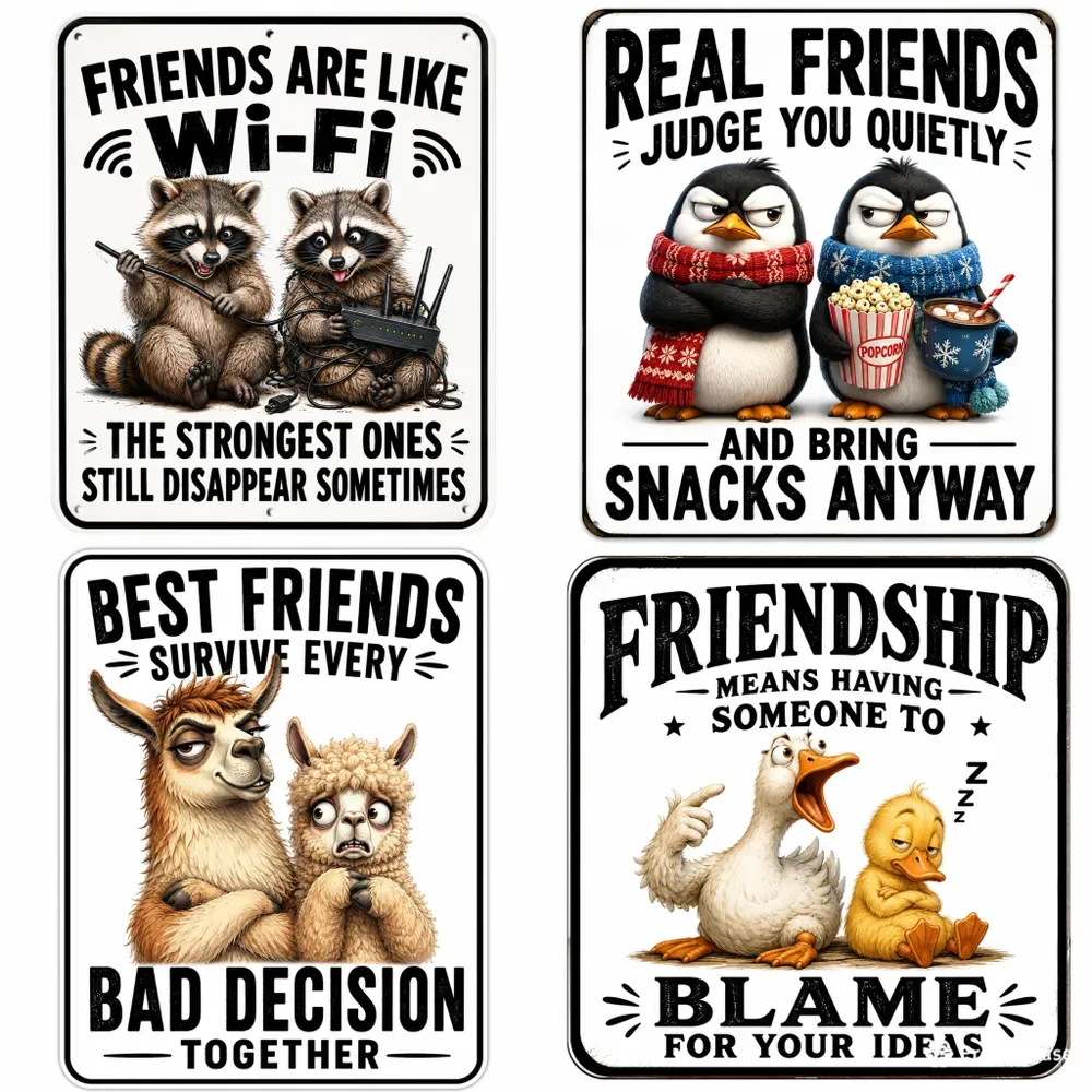 Quirky Animal Friendship Sign Generator