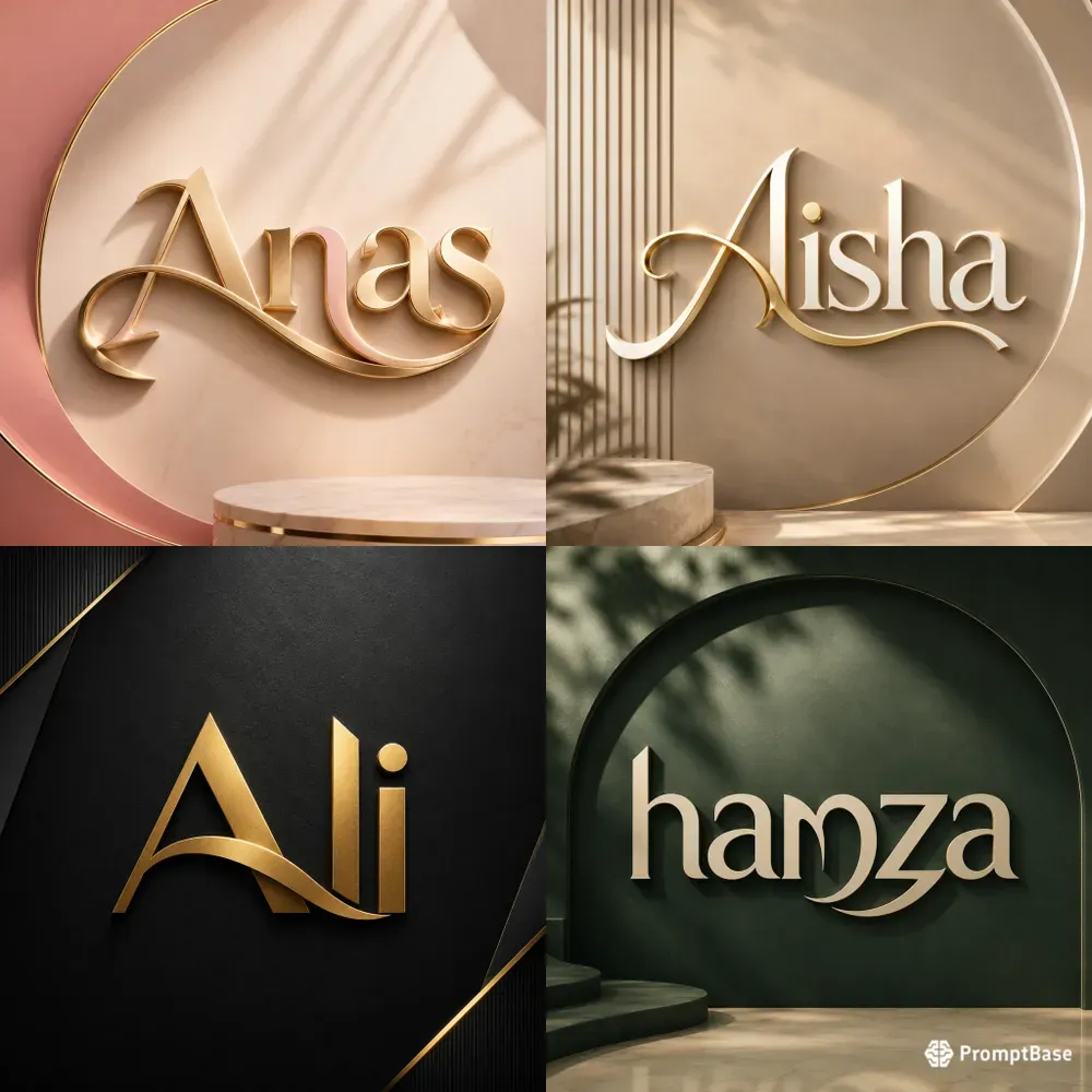 Viral Custom Name Logos