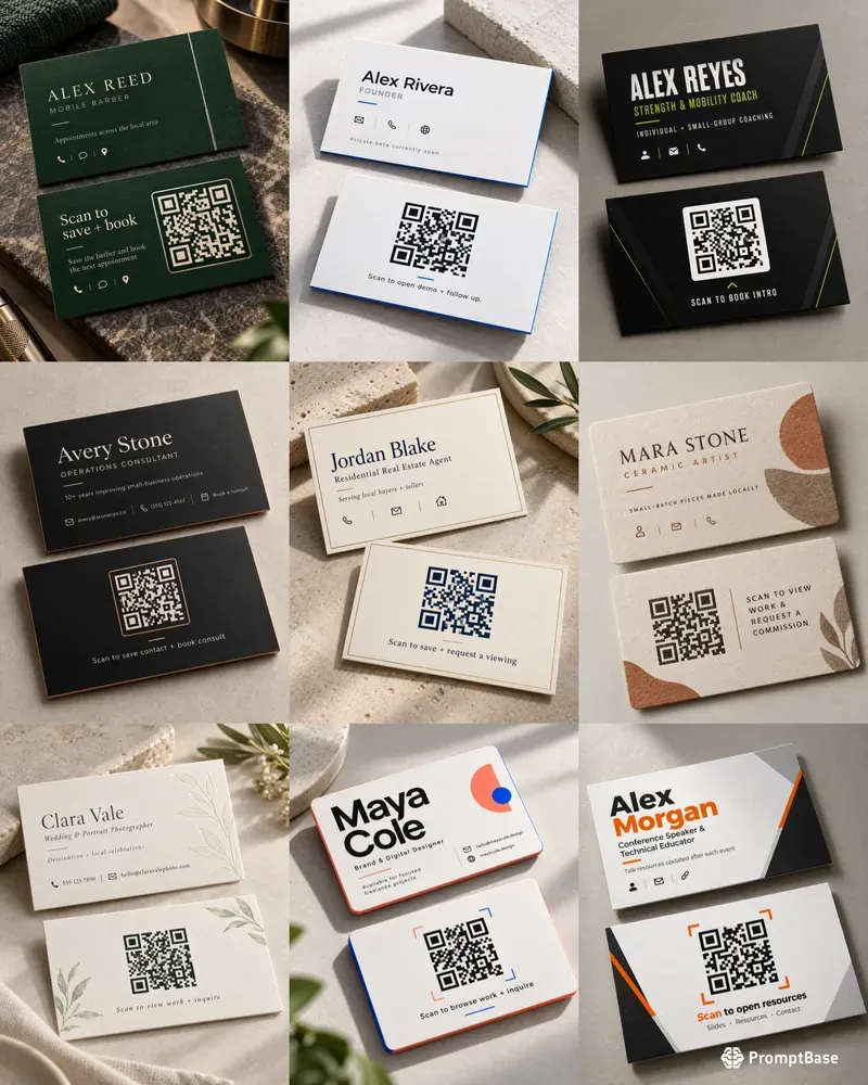 Qr Business Card Contact Handoffs