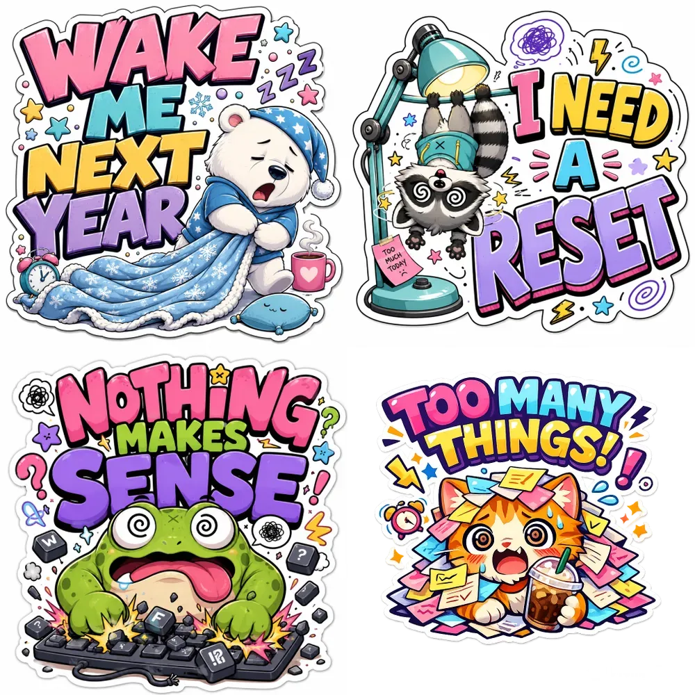 Chaotic Cute Emotion Stickers