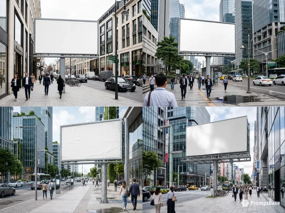 Ultra Realistic Urban Street Billboards