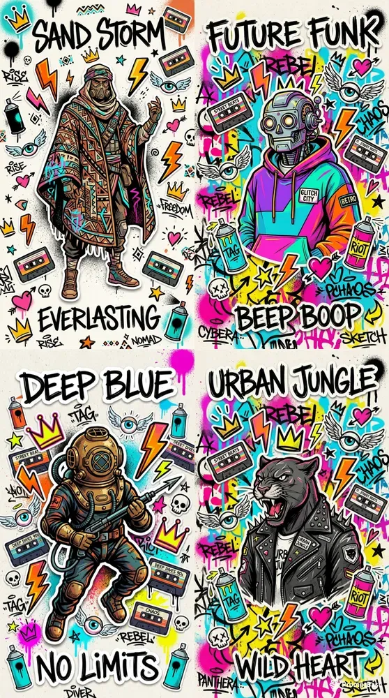 Edgy Streetwear Brand Graphic Pods