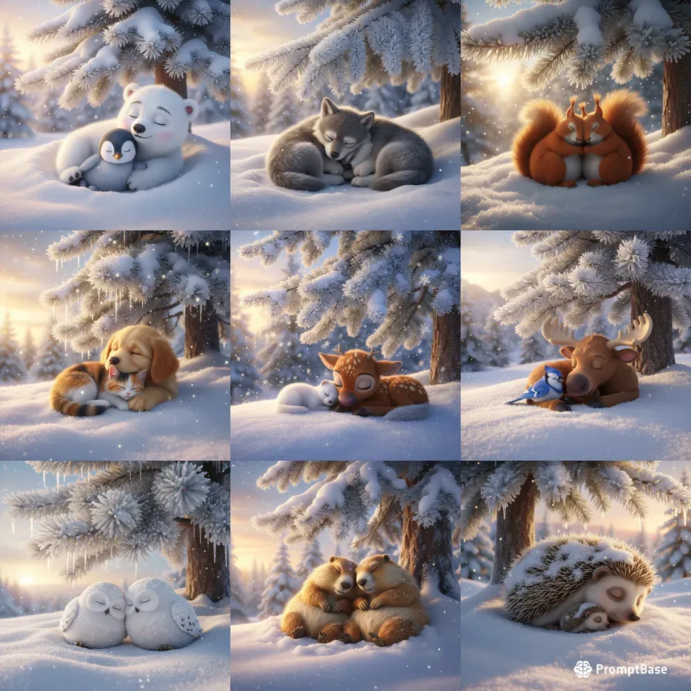 3D Animated Winter Wonderland Style