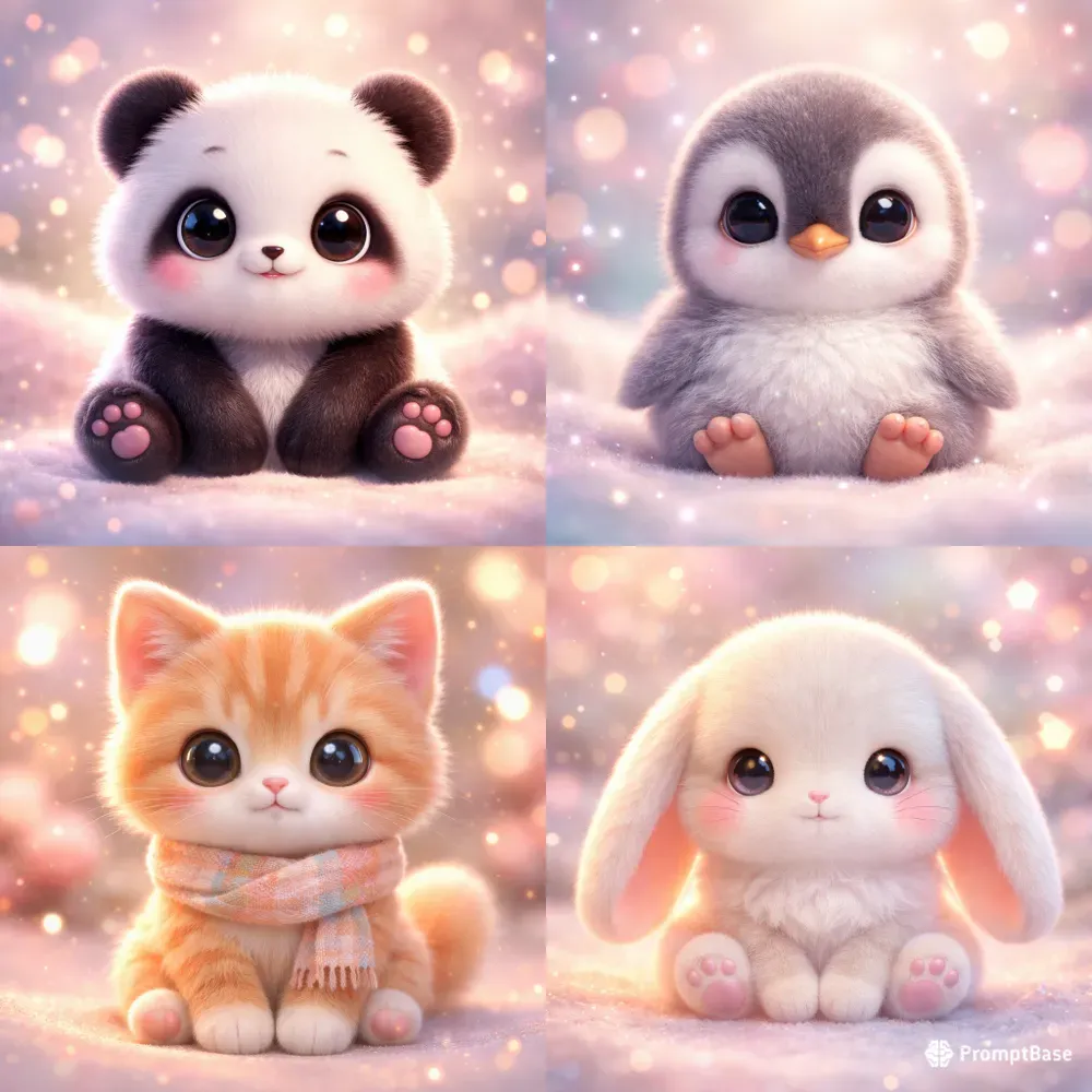 Ultra Cute 3D Kawaii Character Photos