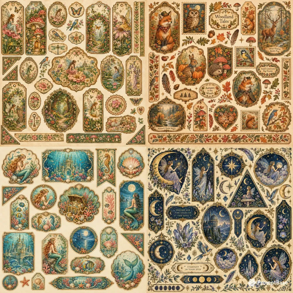 Vintage Fairy Ephemera Magics