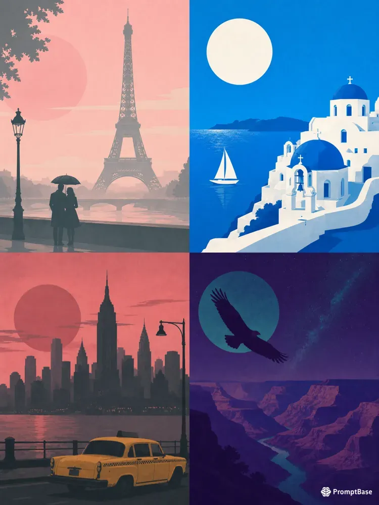 Minimalist Vintage Travel Posters