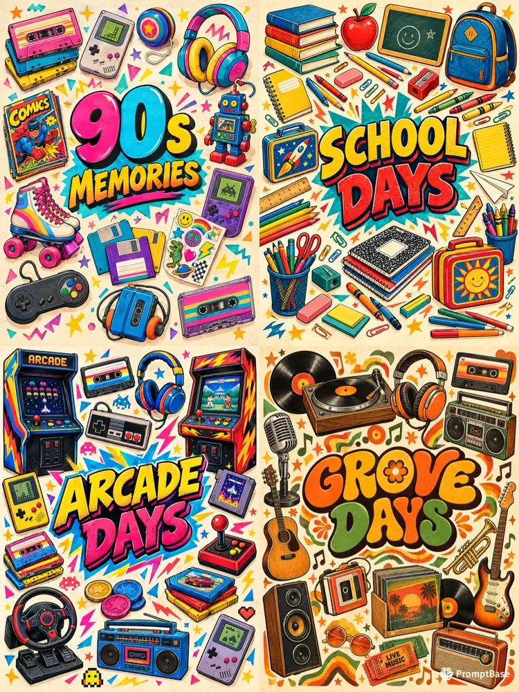 Retro Nostalgia Collage Masters