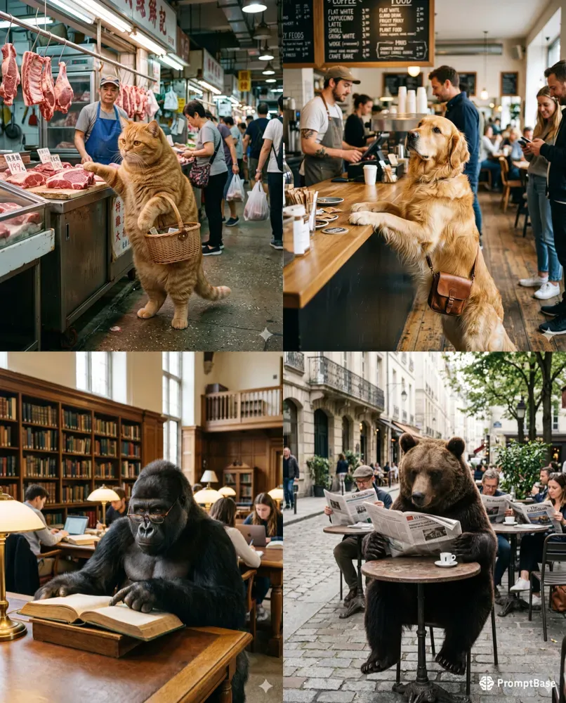 Hyperrealistic Animals Doing Human Jobs