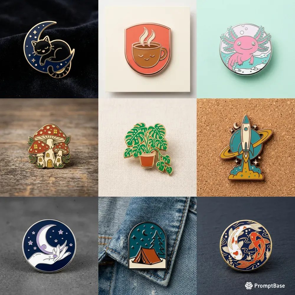 Custom Enamel Pin Design Generator