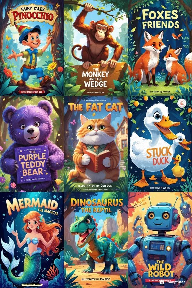Book Cover Illustrators For Kids