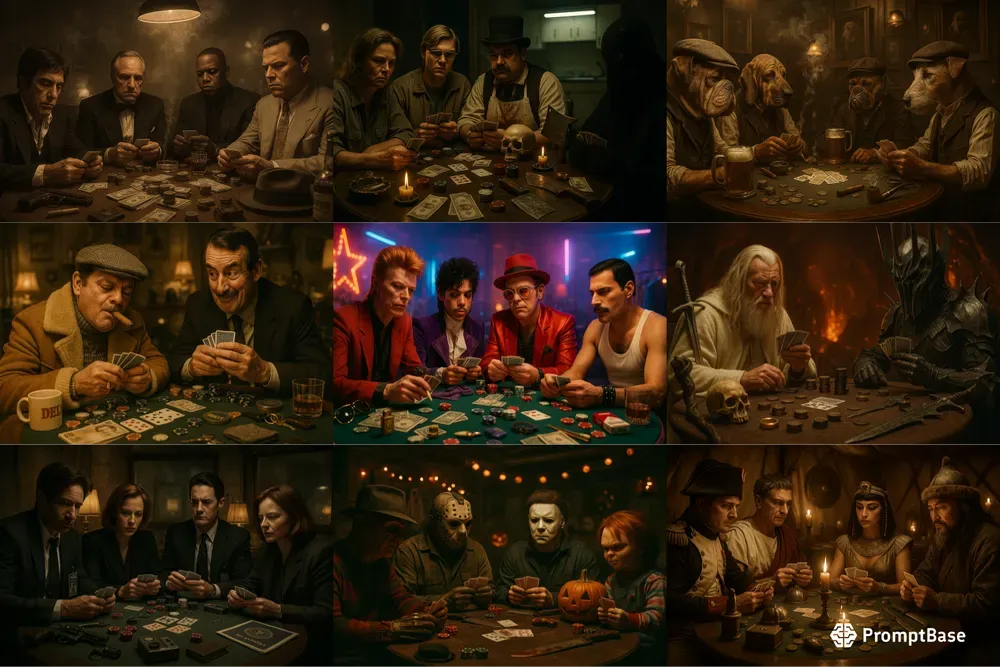 Lets Play Poker Character Scene Photos