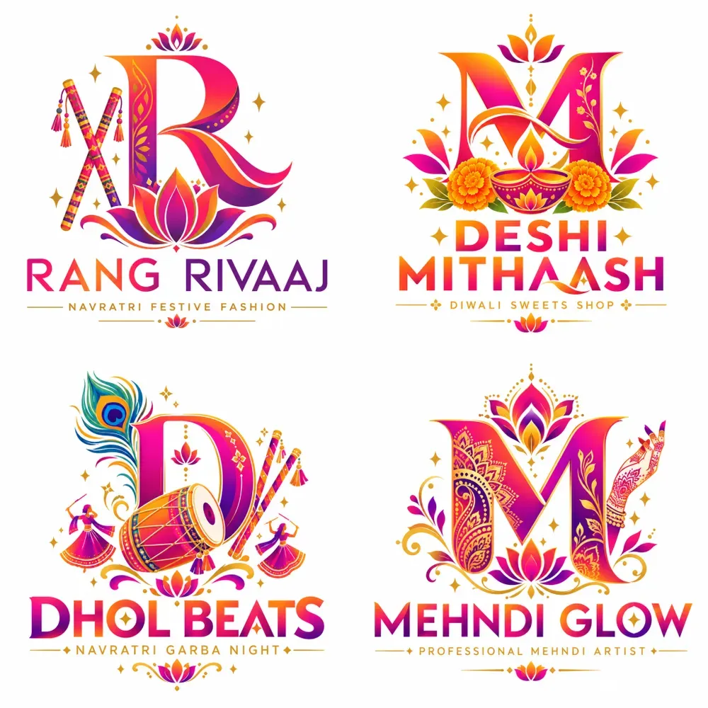 Viral Gradient Startup Logos 4in1 Packs