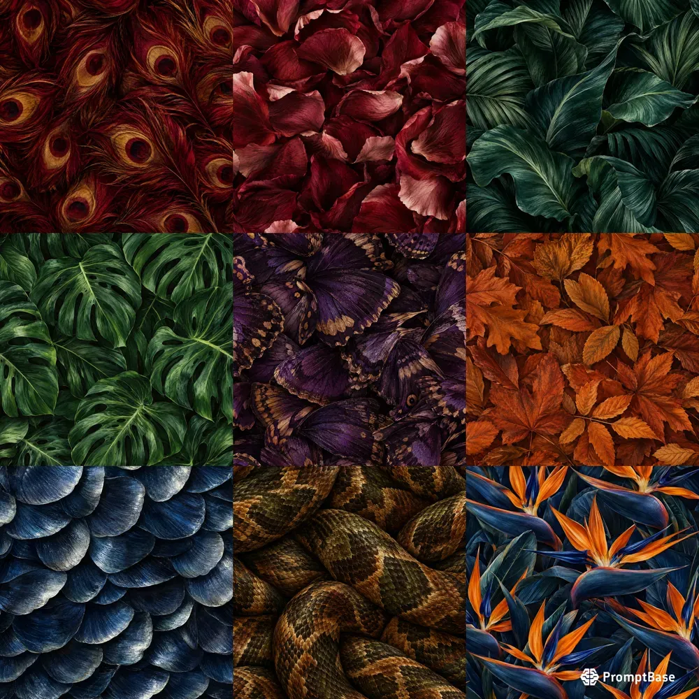 Lush Audubon Style Painterly Textures
