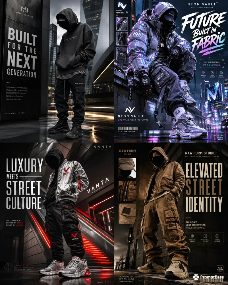 Luxury Streetwear Ads