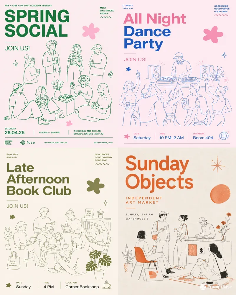 Handdrawn Indie Event Poster Generator