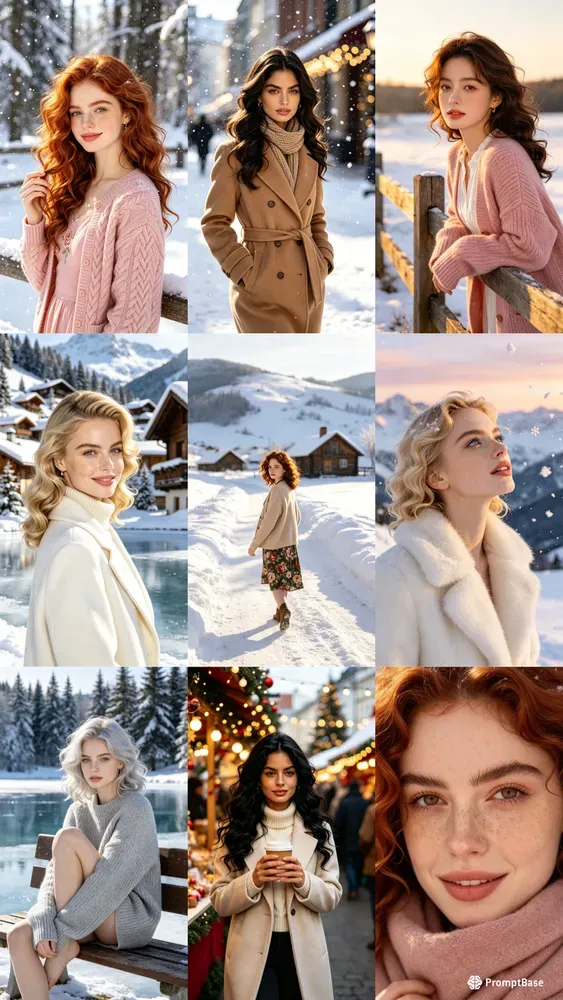 Cinematic Winter Portrait Templates