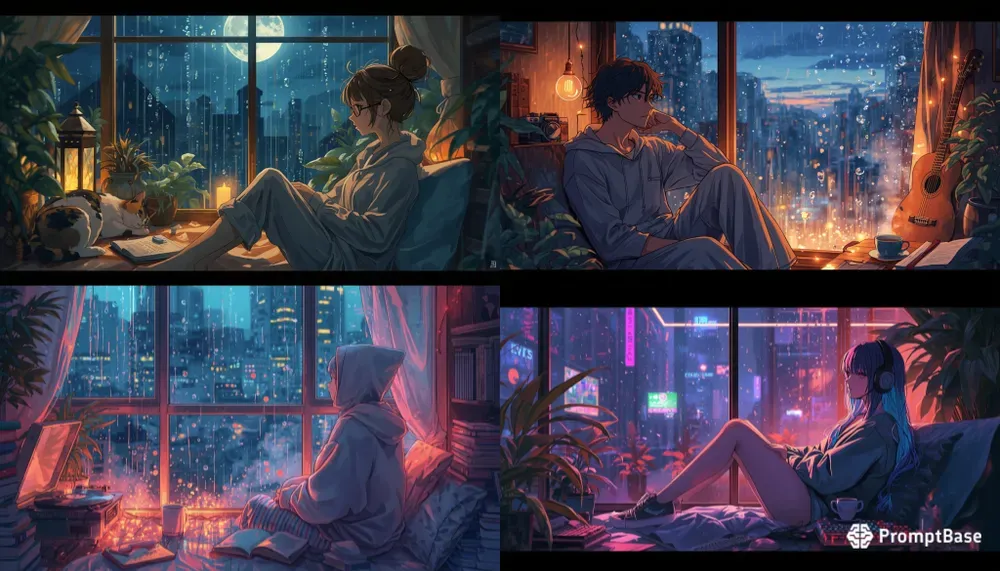 Aesthetic Anime Twilight Room Scenes