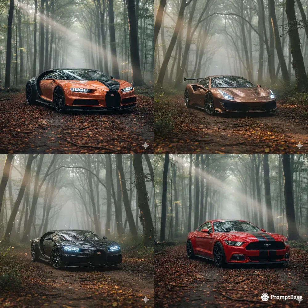 The Gilded Apex Hyperrealistic Cars