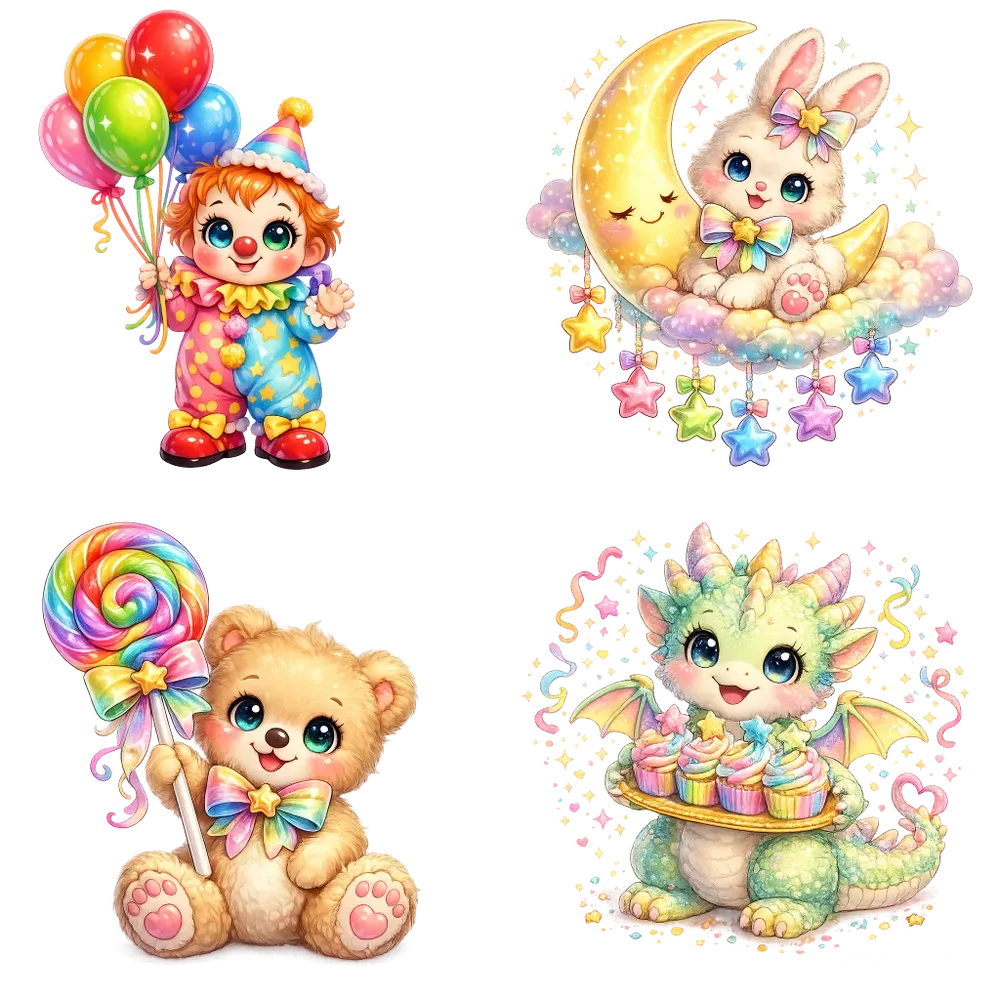 Rainbow Kawaii Png Cliparts