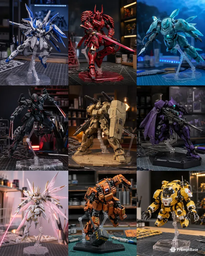 Real Build Mecha Display Photos