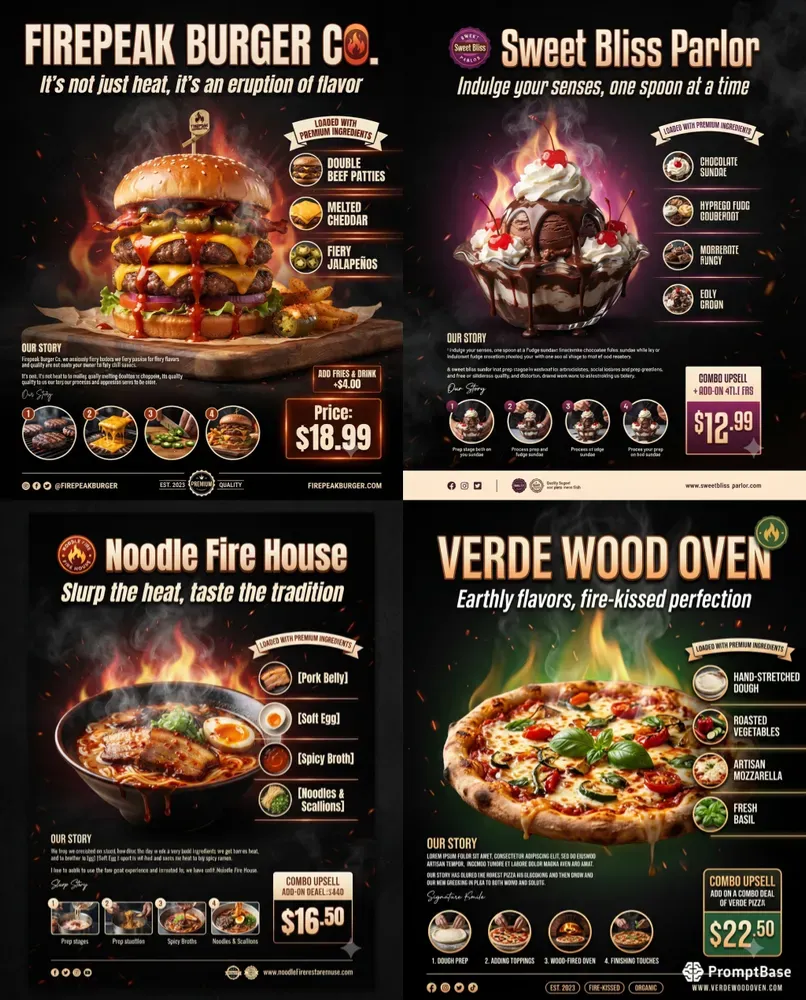 Restaurant Menu Flyers