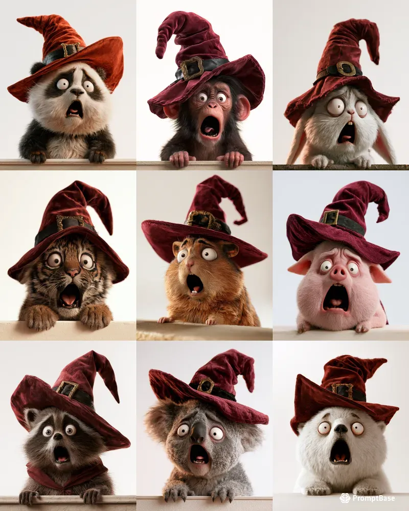 Cute 3D Halloween Animals