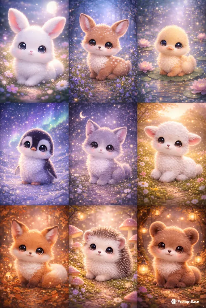 3D Baby Animal Portraits Any Pets
