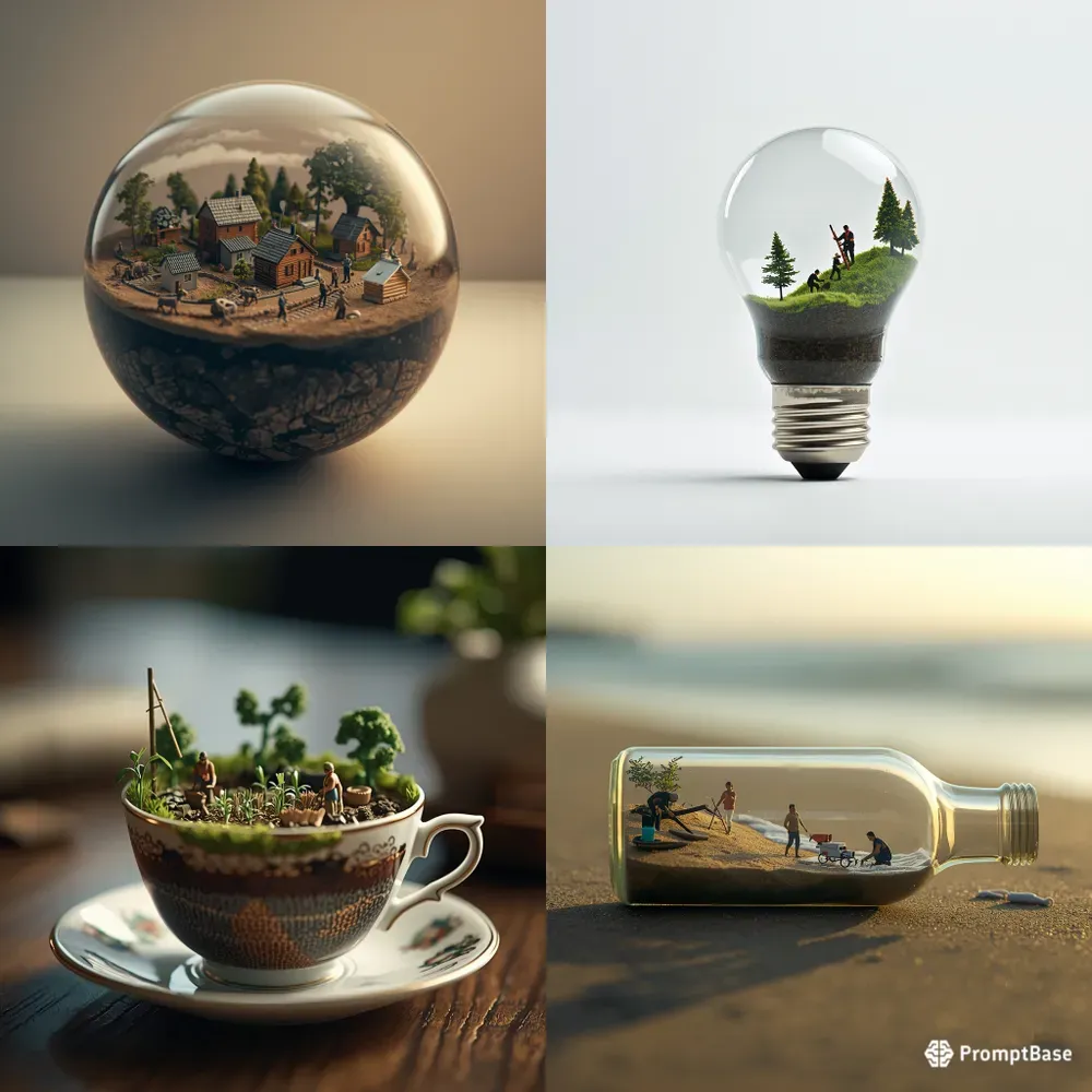 Miniature World Product Scenes