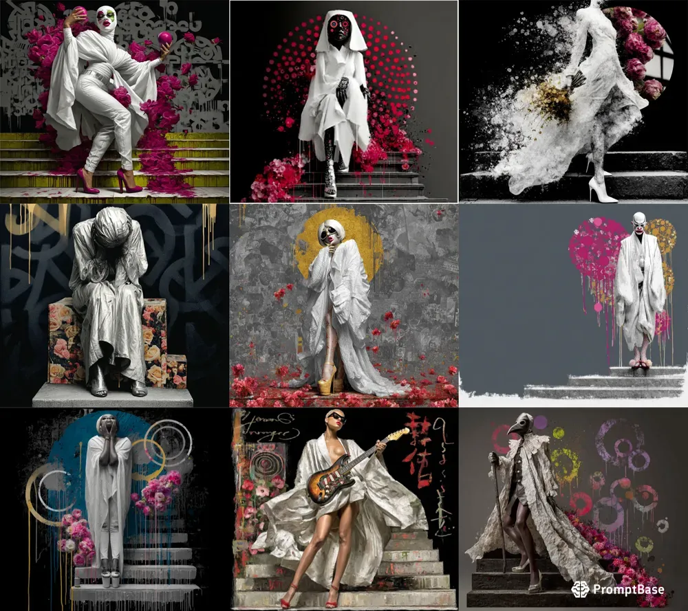 Dark Circular Graffiti Art Installations