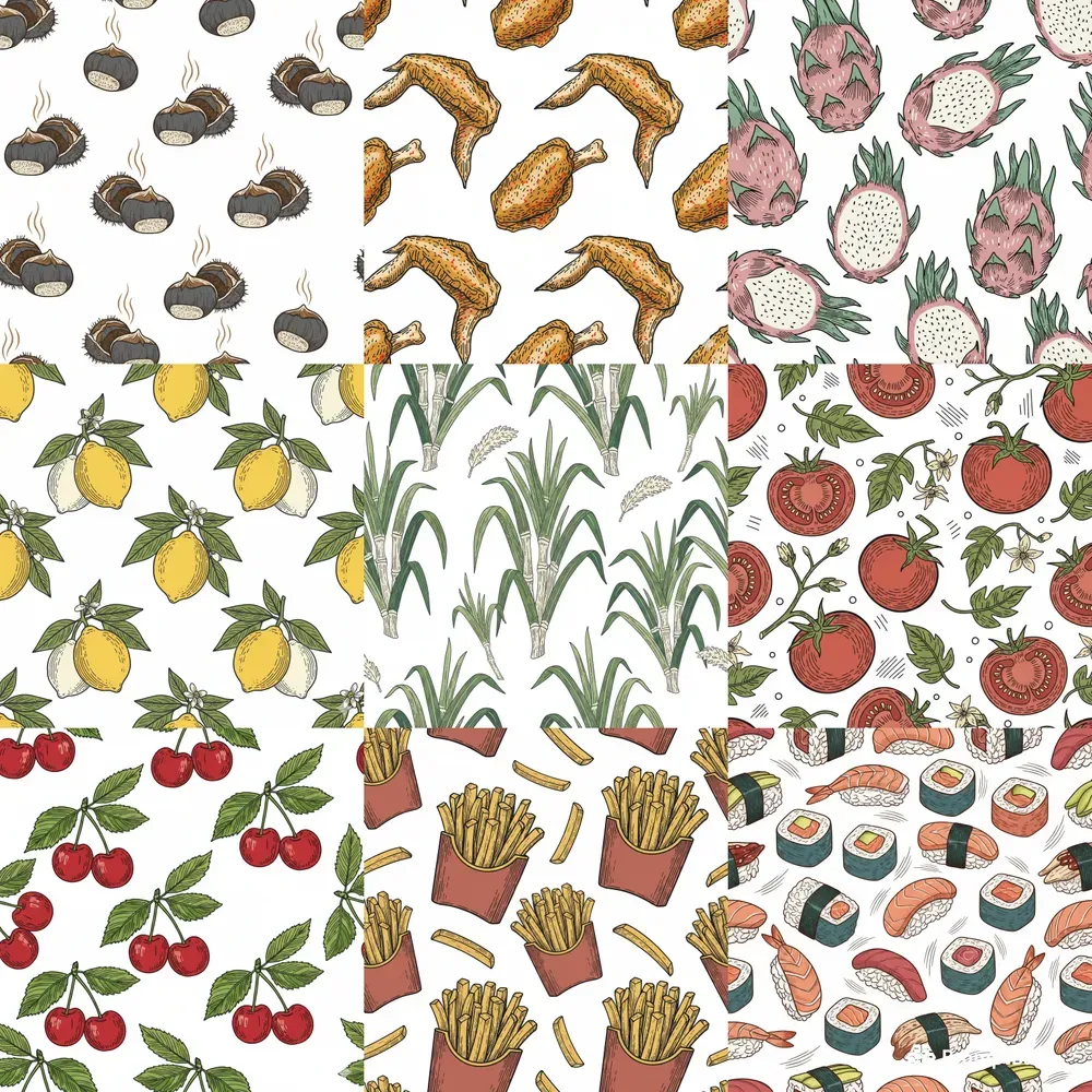 Vintage Engraving Seamless Patterns