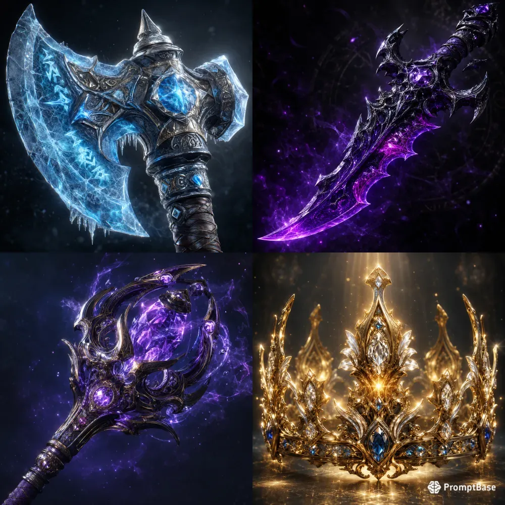 3D Fantasy Weapon Assets