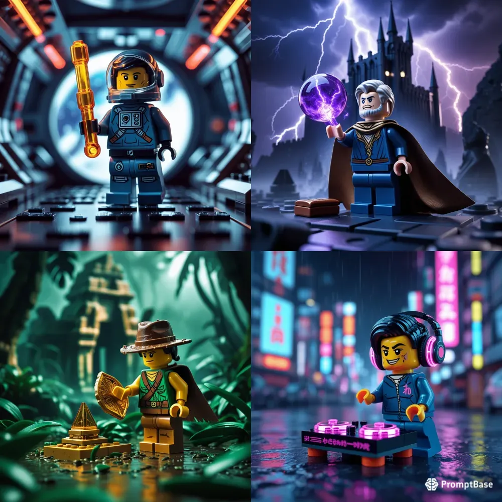 Cinematic Lego World Generator Art