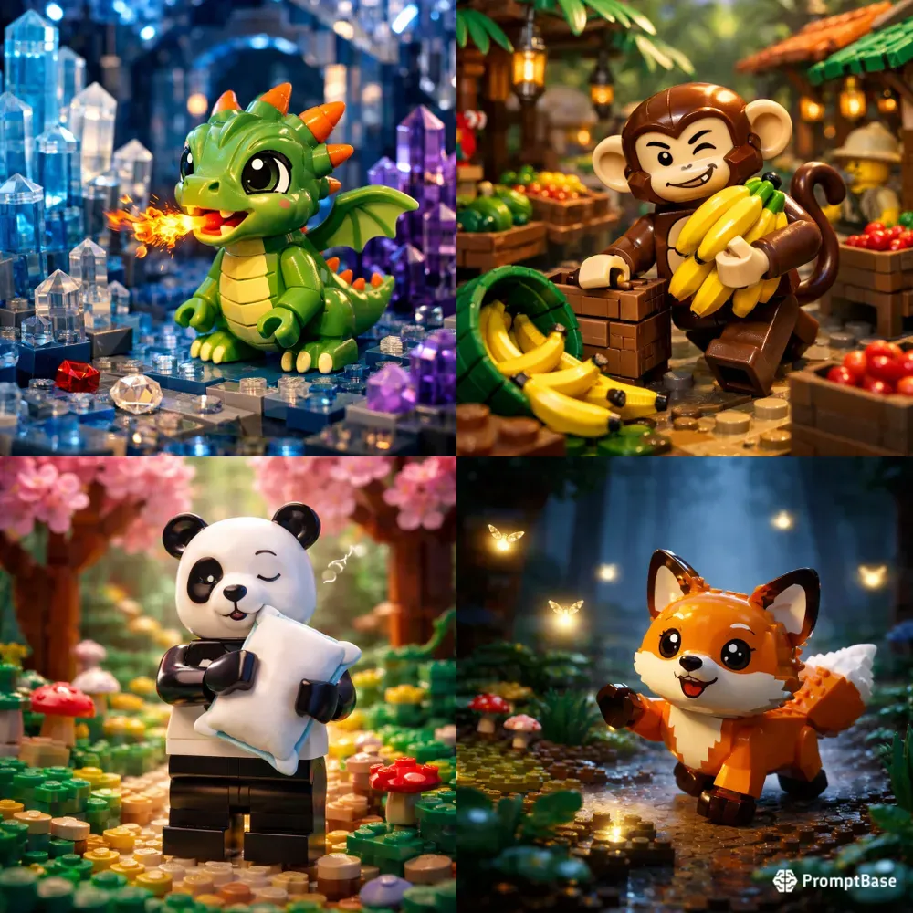 Lego Cinematic 3D Character Scenes