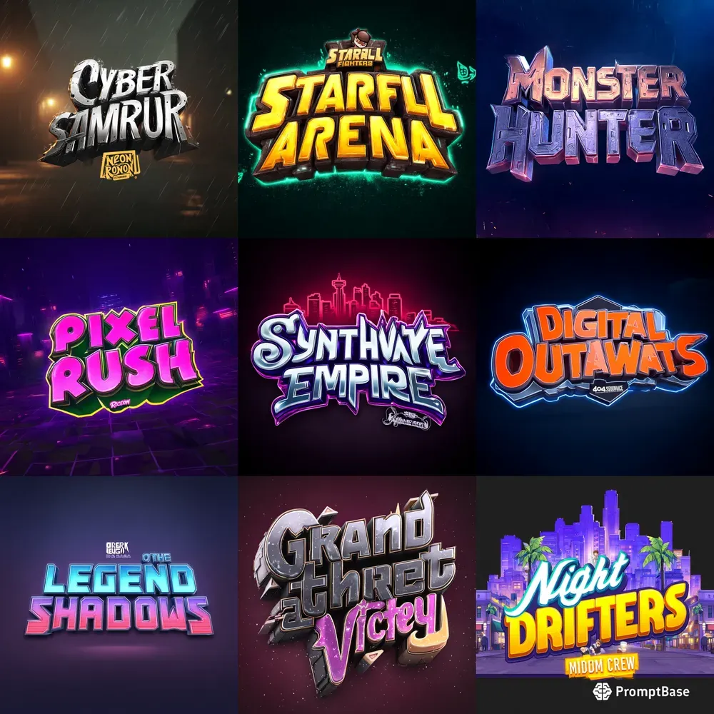 Logo Text Games V 7