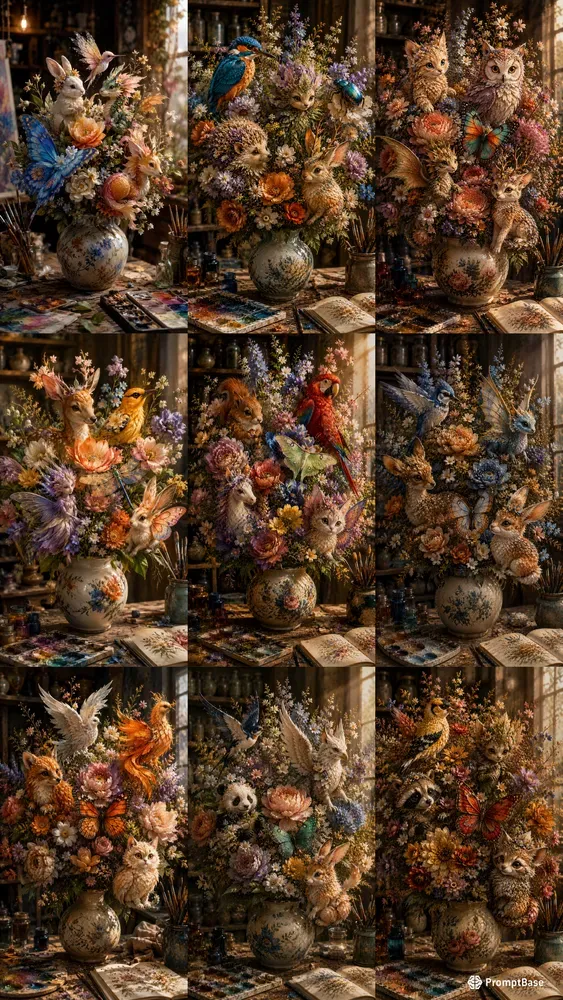 Enchanted Botanical Bouquet Series