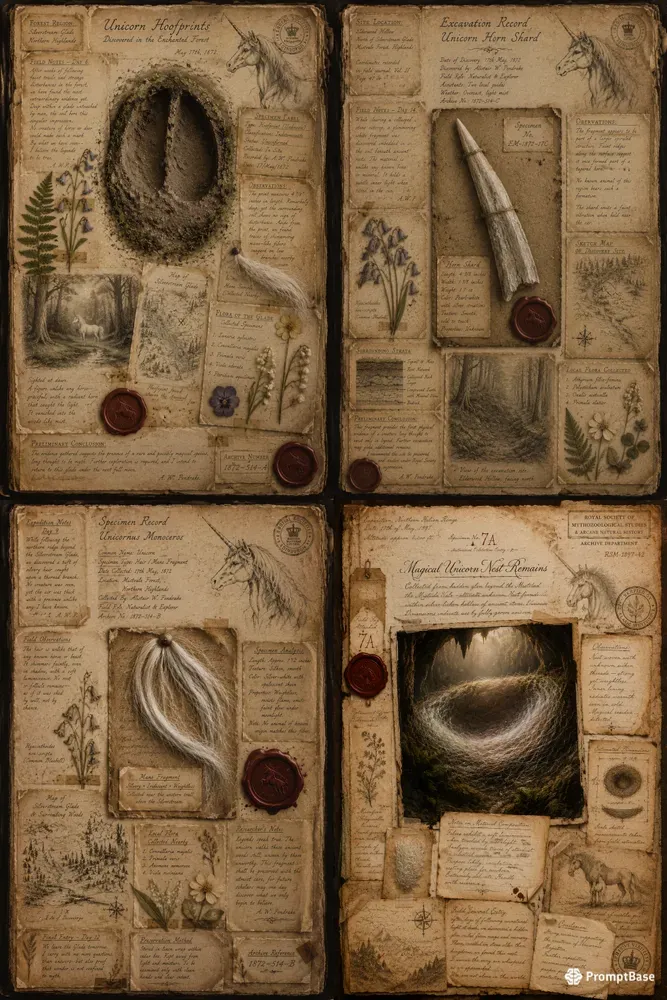 Unicorn Discovery Archive Junk Journals