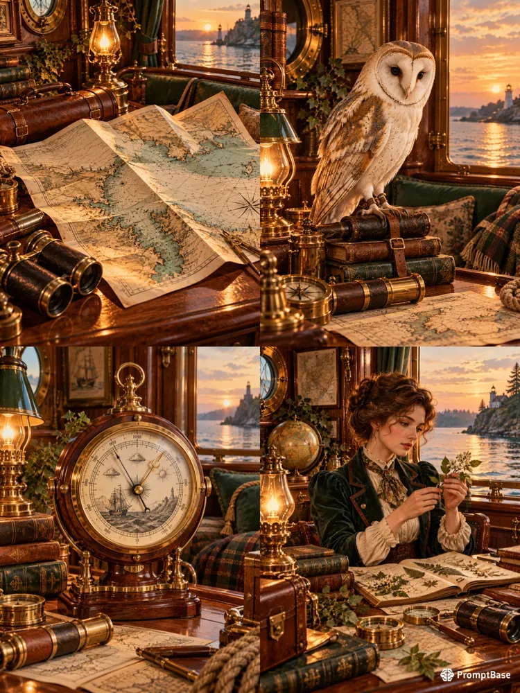 Floating Scriptorium Illustrations