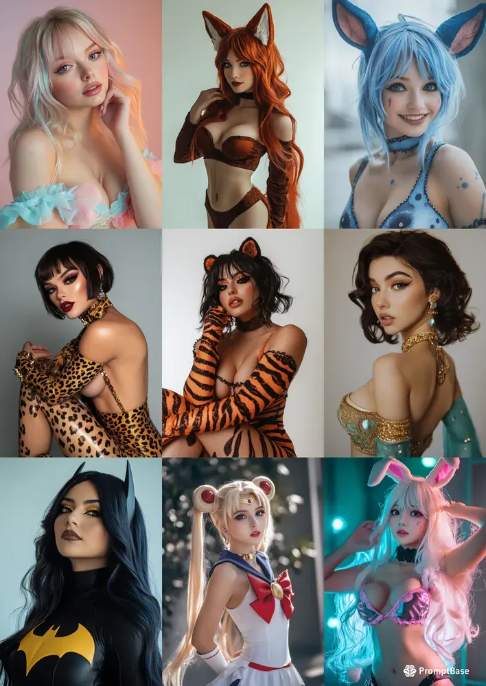 Hyperrealistic Cosplay Girls