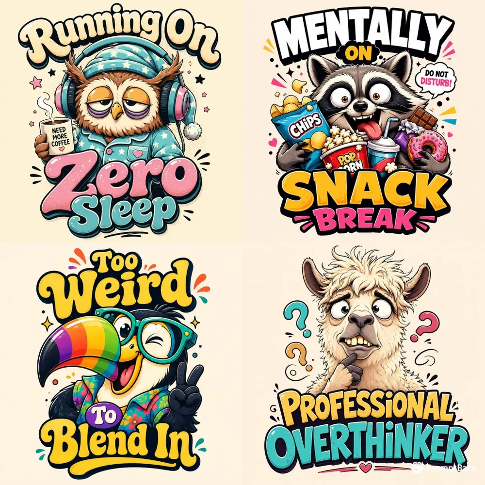 Funny Weird Animal Quote Tshirt Art