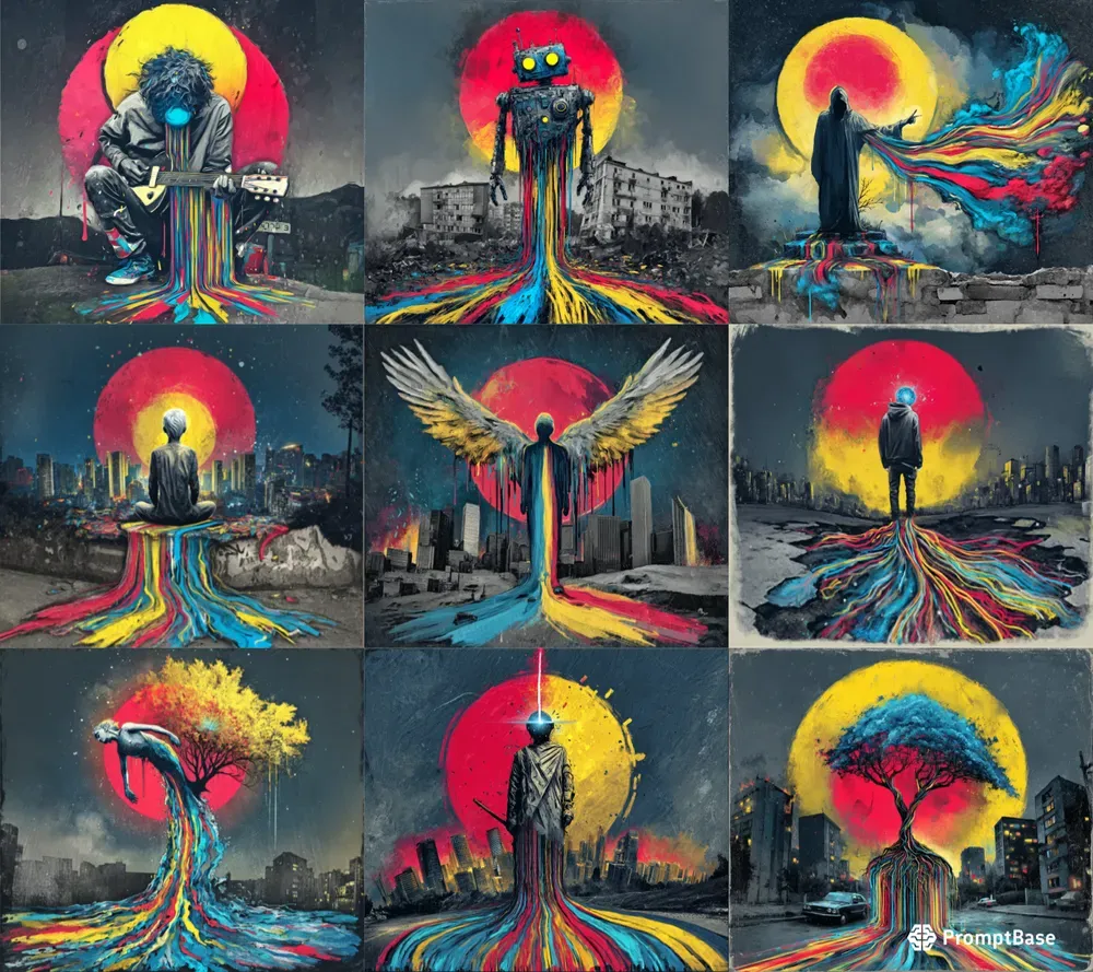 Surreal Cosmic Icon Visions